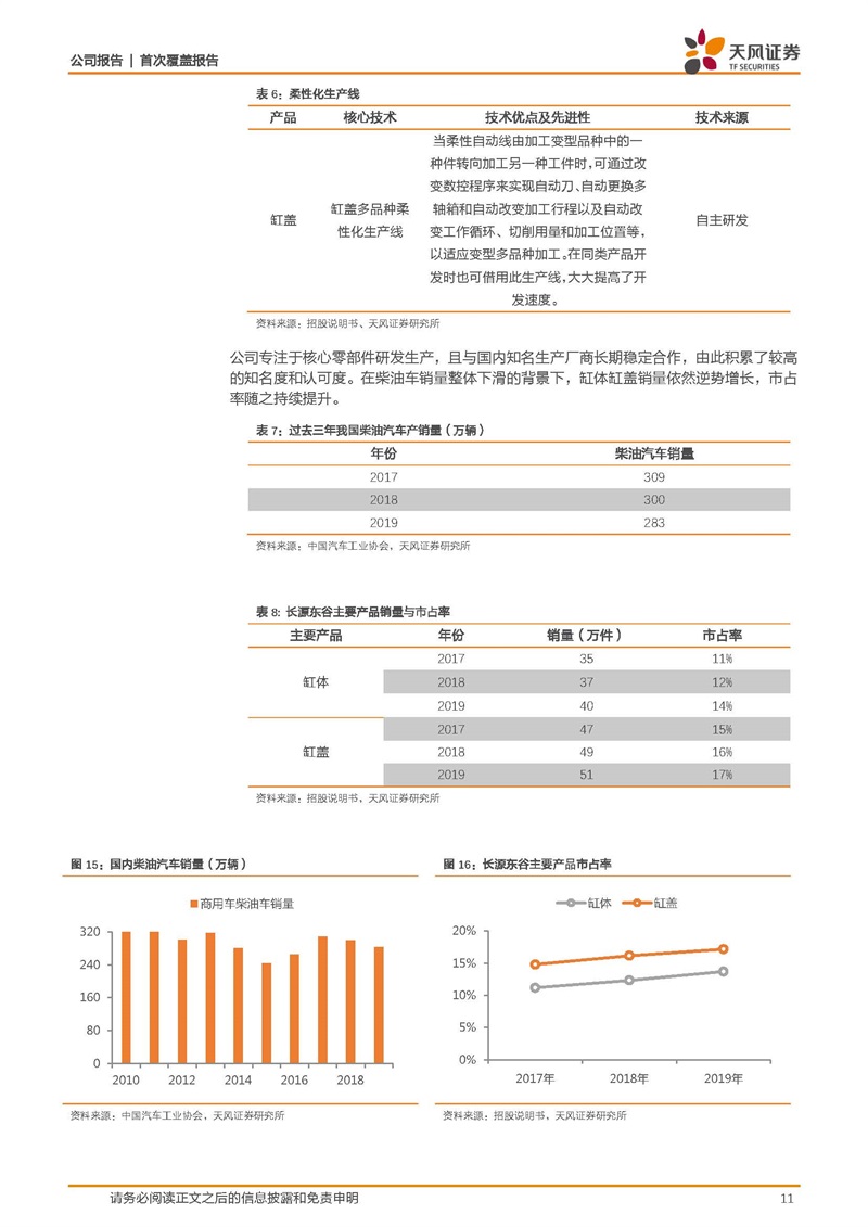 天风证券：康明斯核心供应商，缸体缸盖隐形冠军